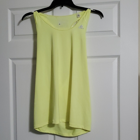 Adidas Women's V-Neck Tee in Purple With Yellow Tank - Picture 2 of 6